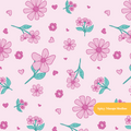Pink Nadia Floral Seamless Pattern