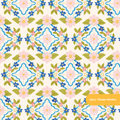 Off White Nelly Garden Floral Seamless Pattern