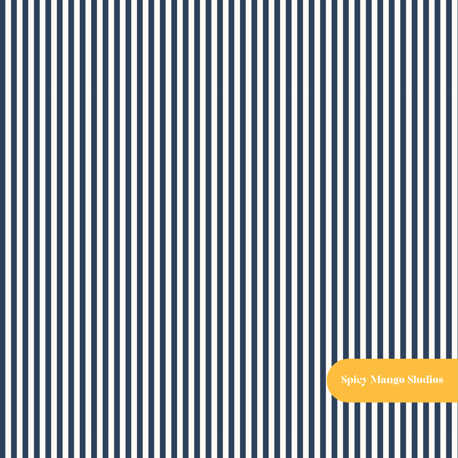 Navy Pinstripe Seamless Pattern