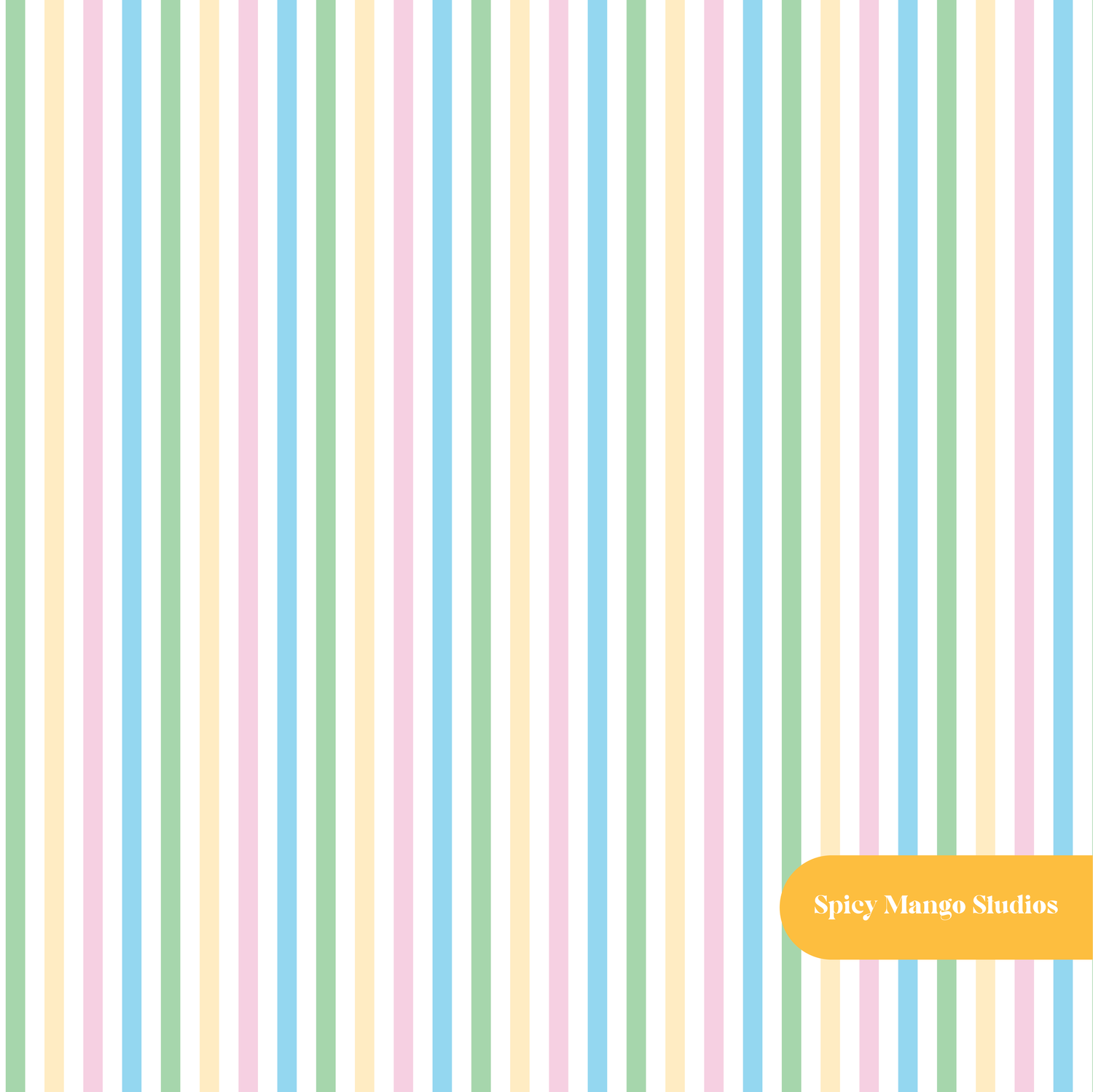 Pastel Easter Stripe Seamless Pattern