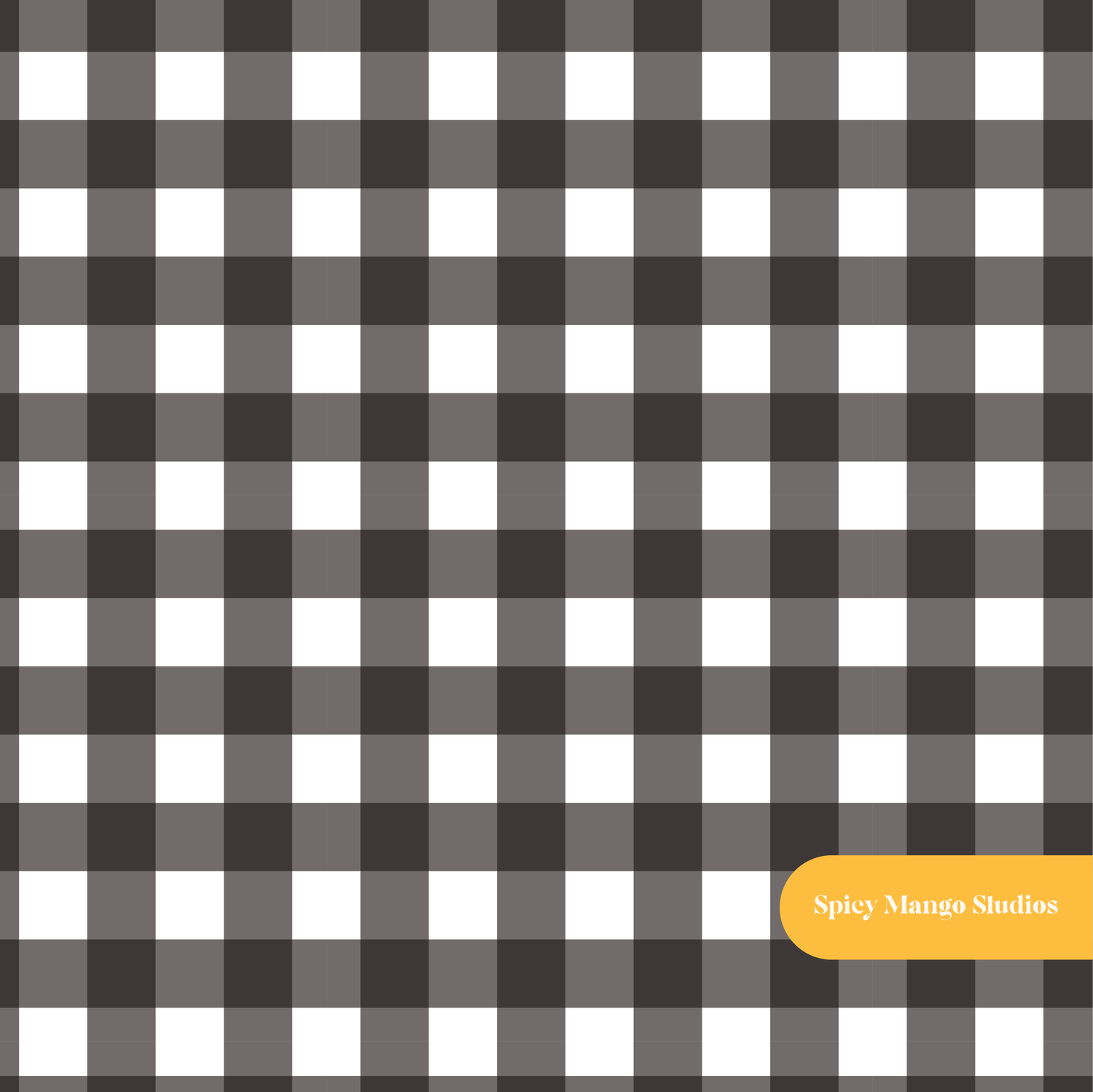 Black Gingham Seamless Pattern