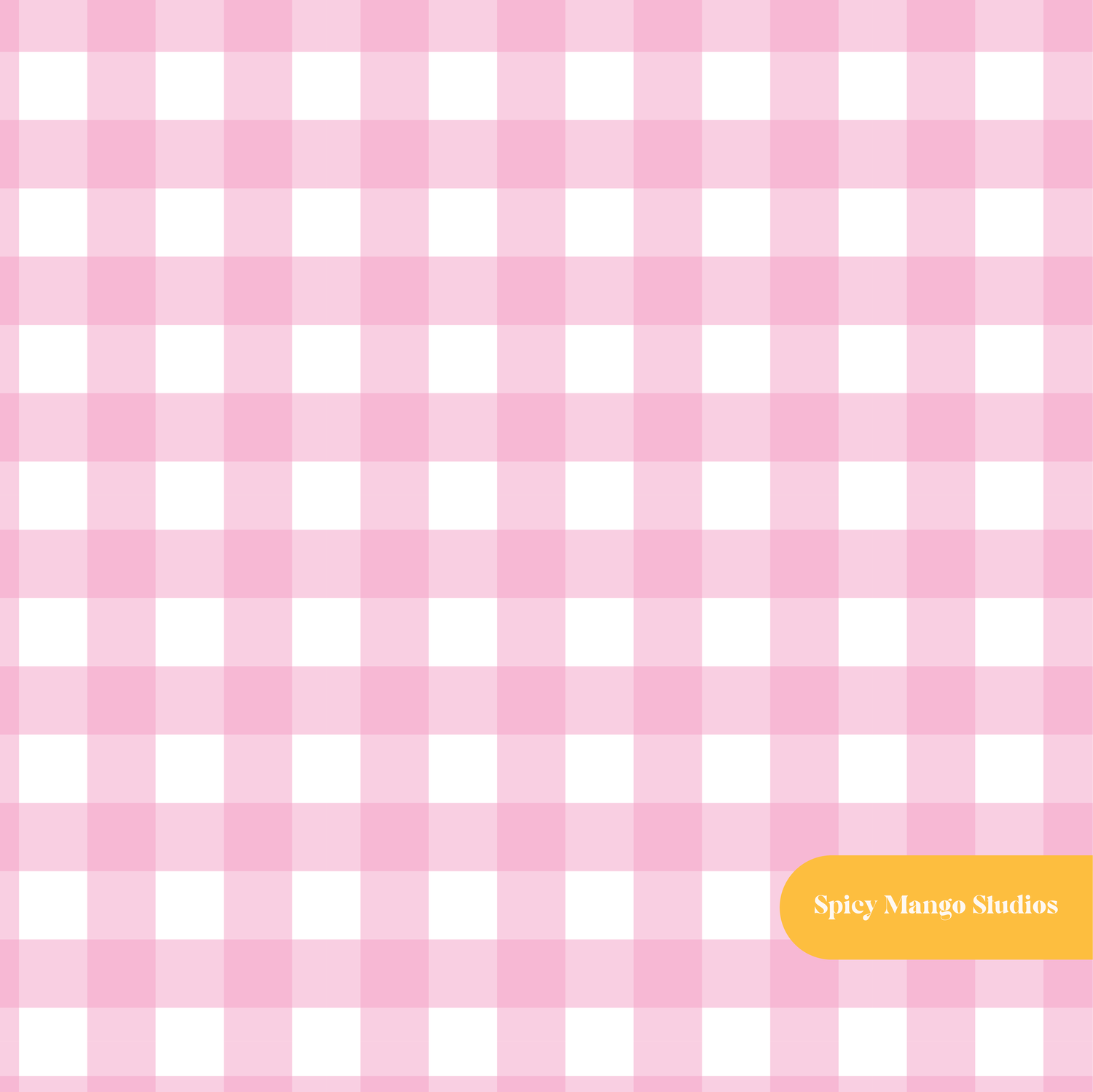 Pink Gingham Seamless Pattern