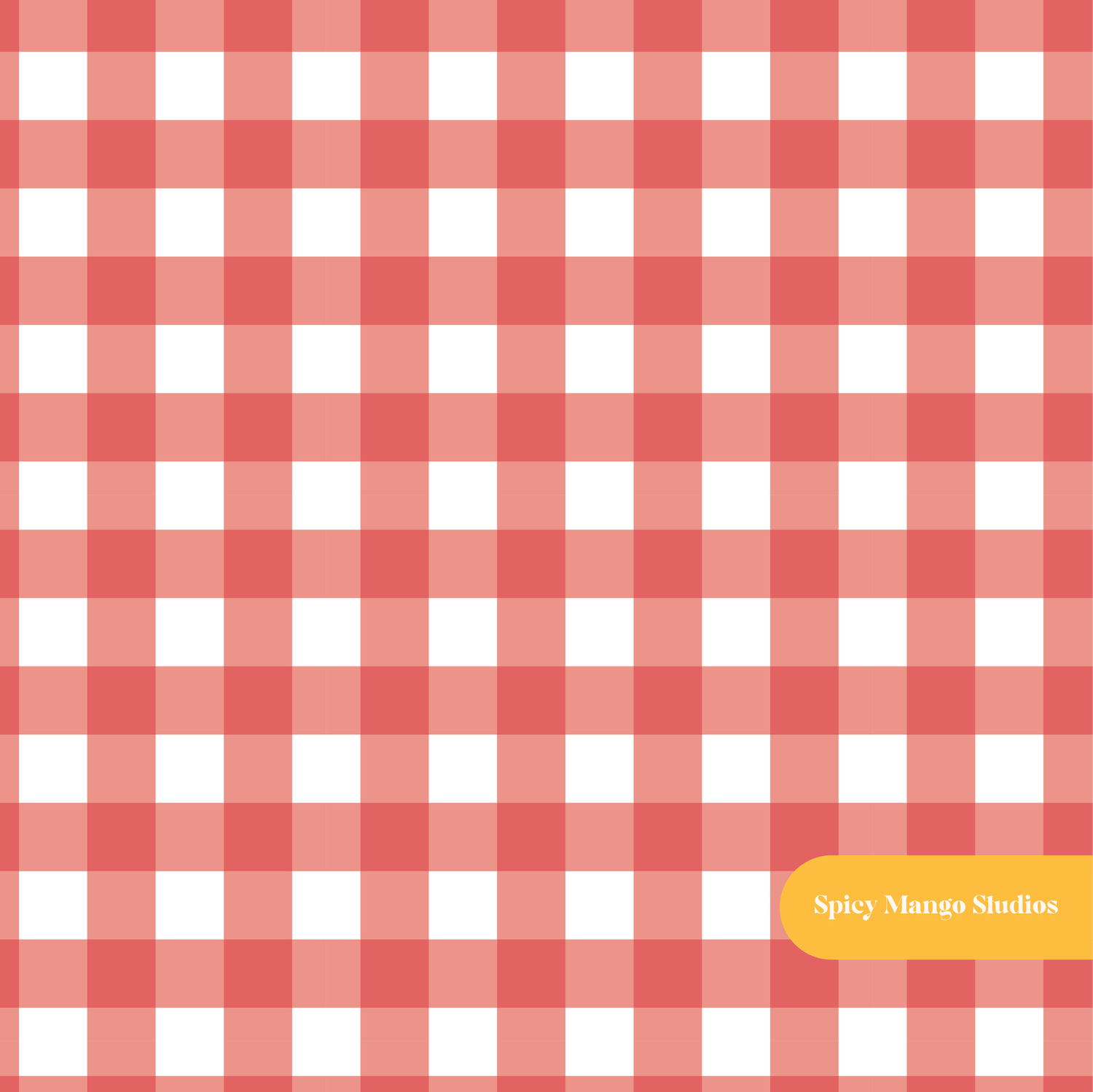 Red Gingham Seamless Pattern