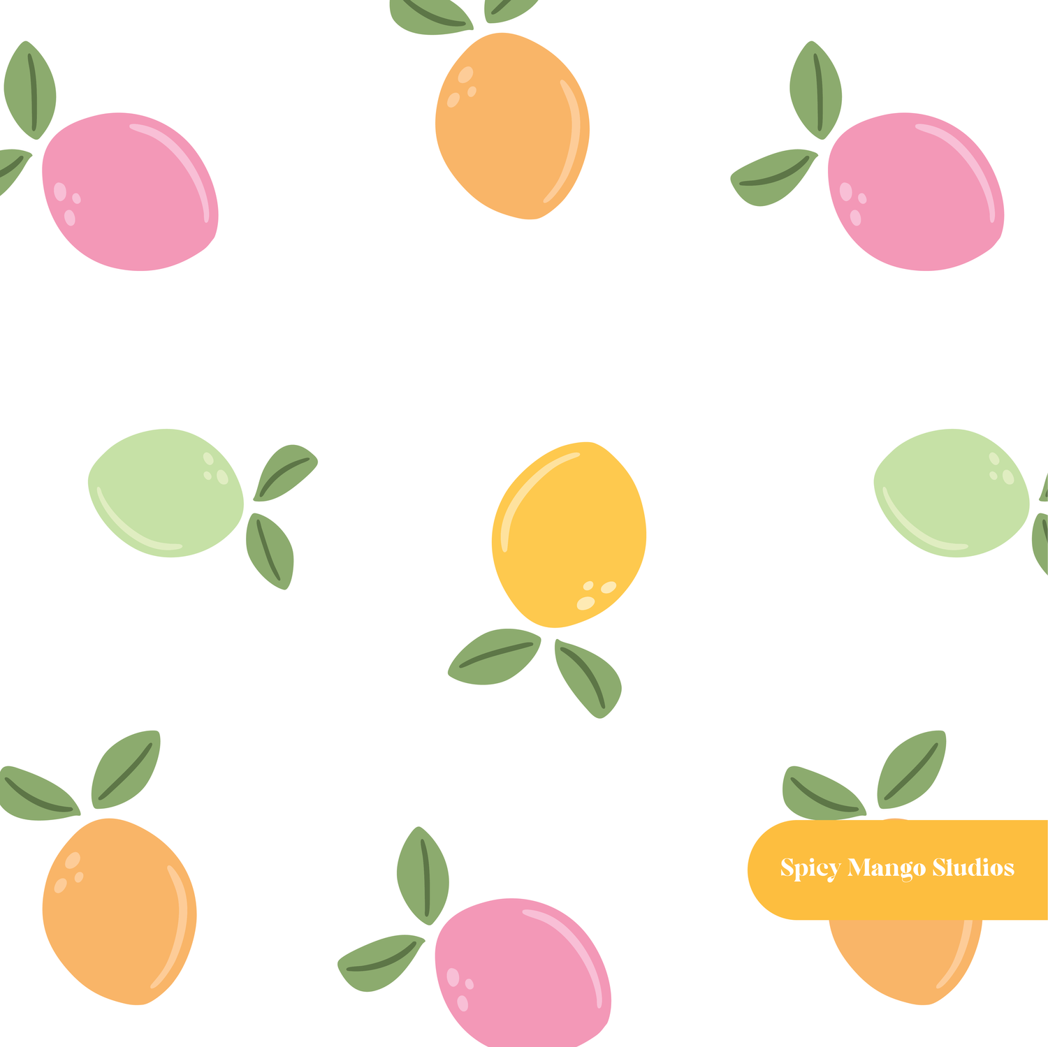 Pink Lemonade Seamless Pattern
