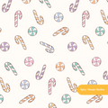 Neutral Peppermint Lane Seamless Pattern – Digital Download