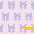 Lavender Preppy Bows Seamless Pattern