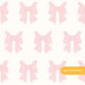 Neutral Preppy Bows Seamless Pattern