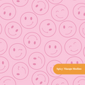 Pink Pastel Rainbow Happiness Seamless Pattern