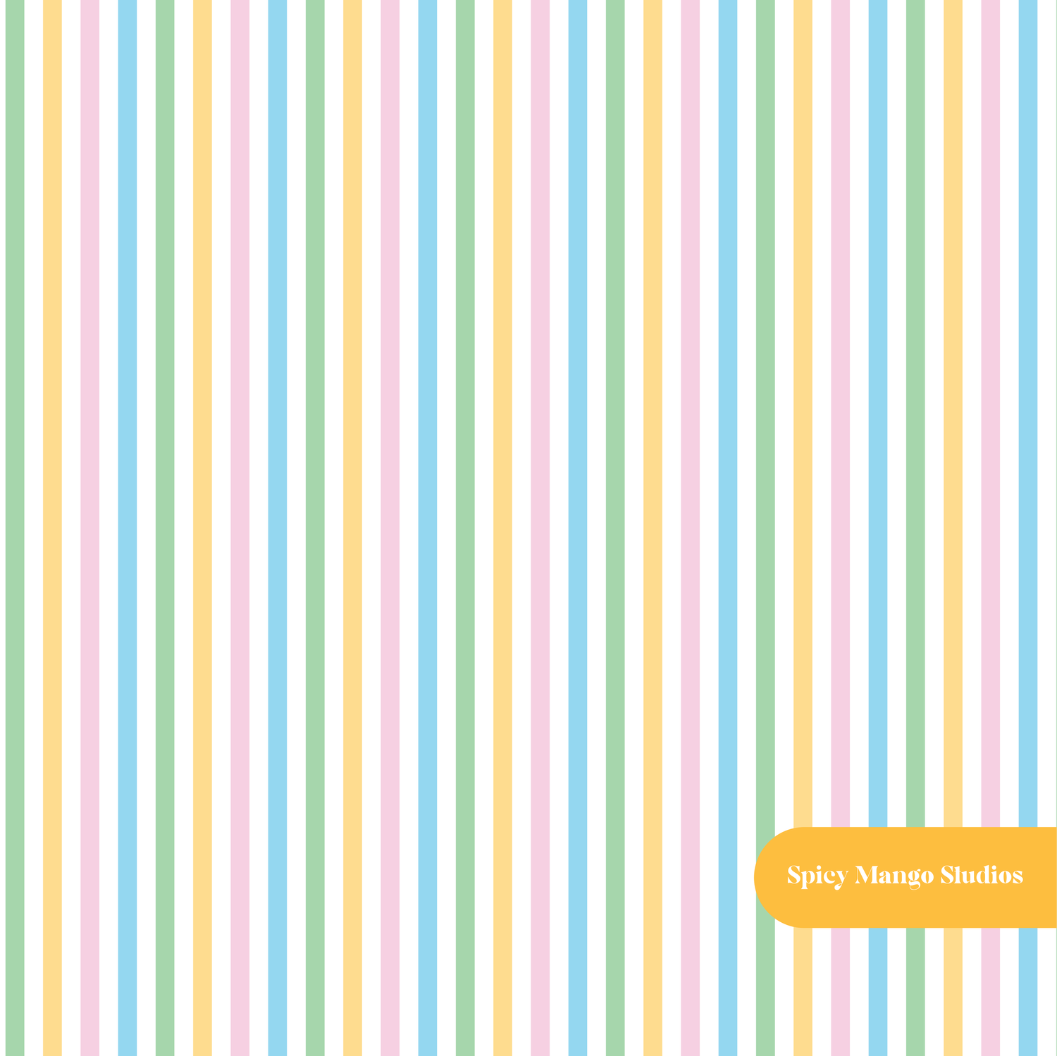 Pastel Rainbow Stripe Seamless Pattern
