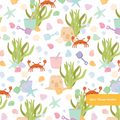 White Sandcastles Seamless Pattern