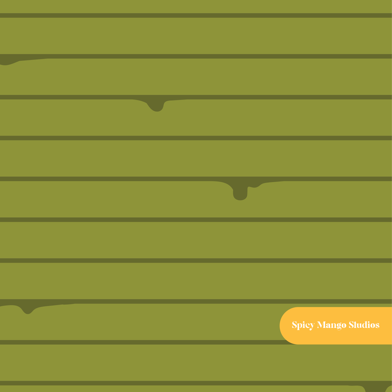 Slime Green Slime Stripe Seamless Pattern