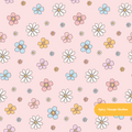 Light Pink Summer Floral Medley Seamless Pattern