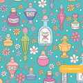 Teal Spellbound Seamless Pattern