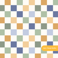 Green and Yellow Stanton Checker Seamless Pattern
