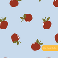 Light Blue Summer Apple Seamless Pattern – Digital Download