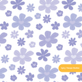 White and Purple Valentine's Day Floral Seamless Pattern