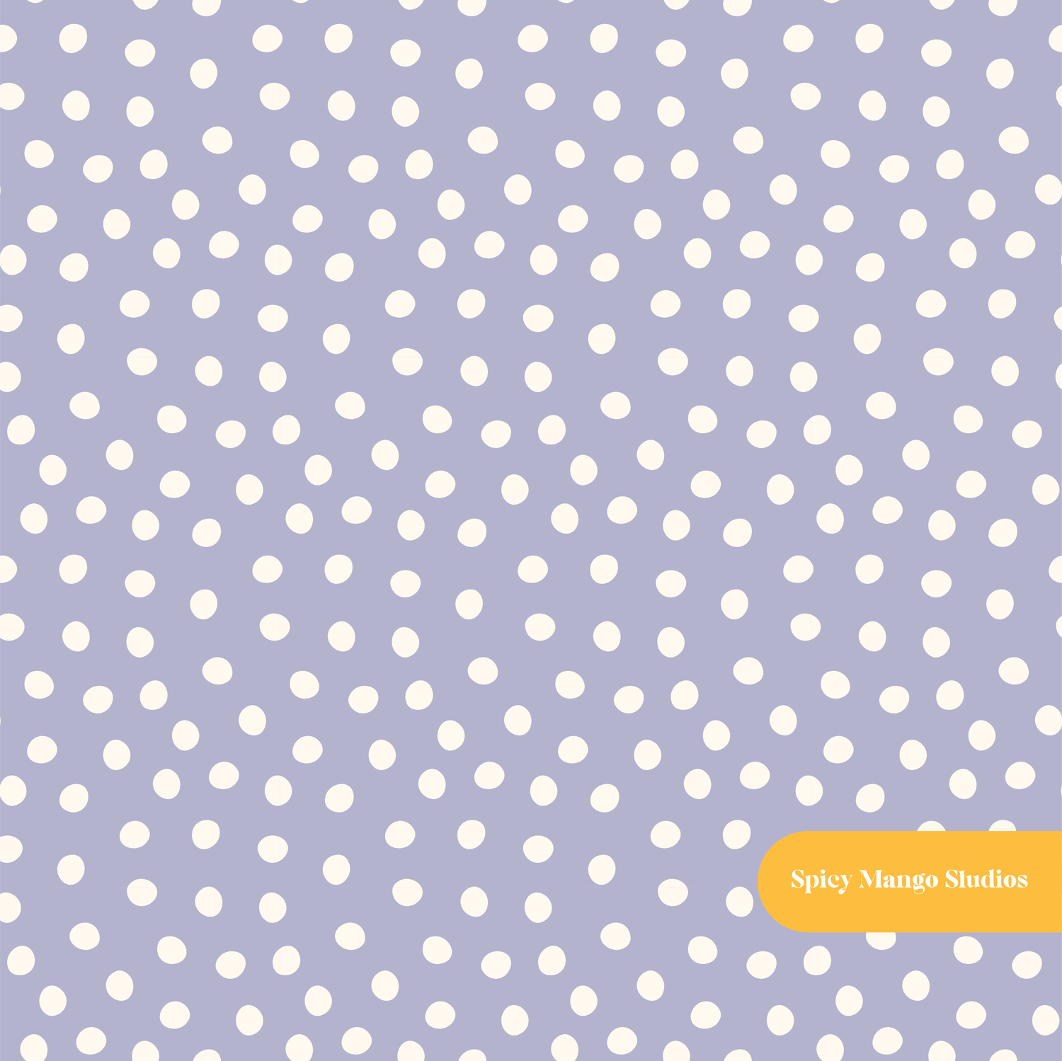Purple Valley Polka Dot Seamless Pattern