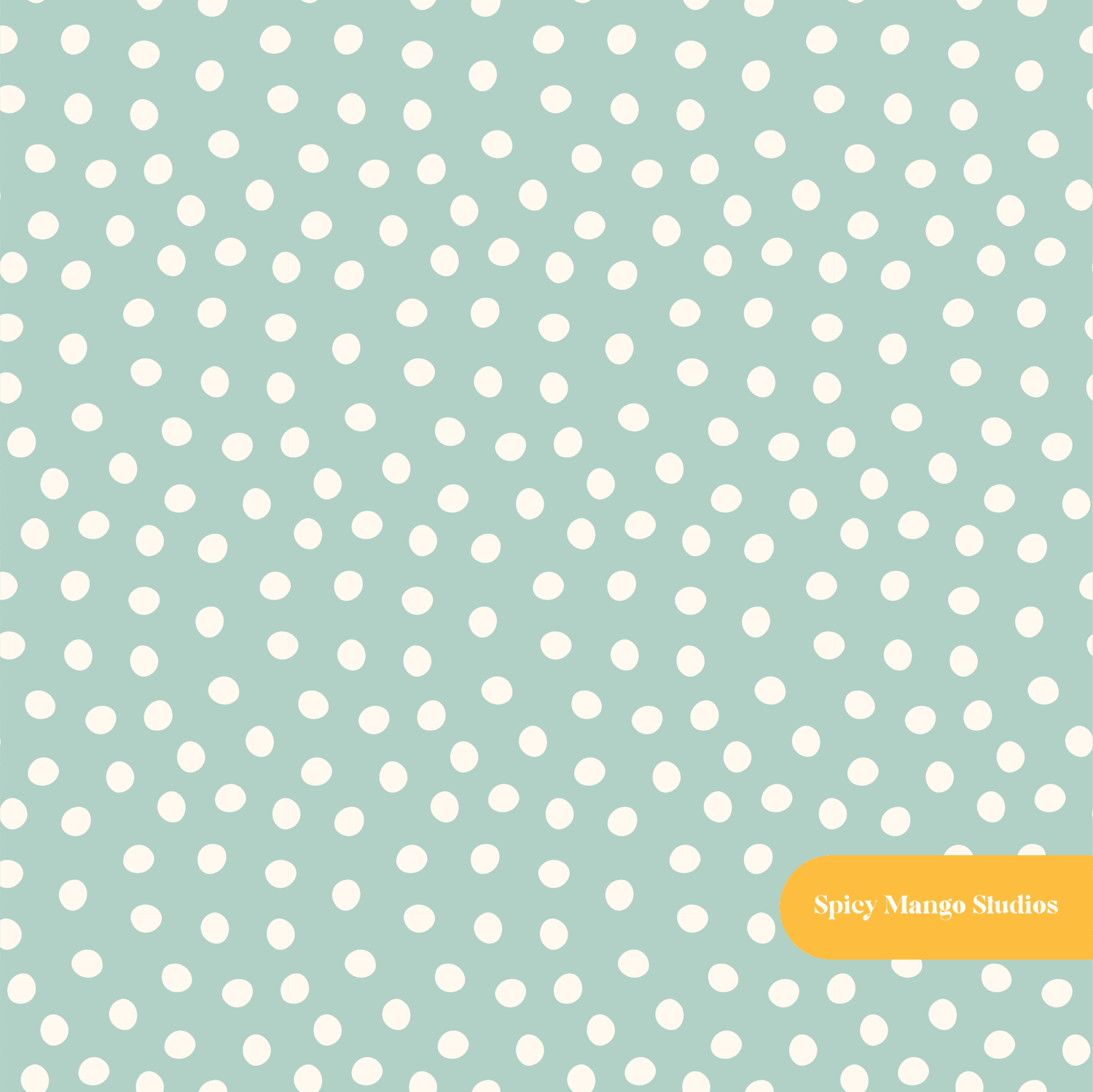 Sage Valley Polka Dot Seamless Pattern