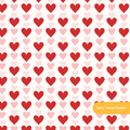 Red and Pink Valentine's Heart Seamless Pattern