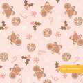 Pink Whimsy Holiday Seamless Pattern