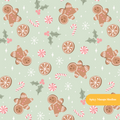 Sage Whimsy Holiday Seamless Pattern
