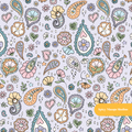 Lavender Whimsical Paisley Seamless Pattern