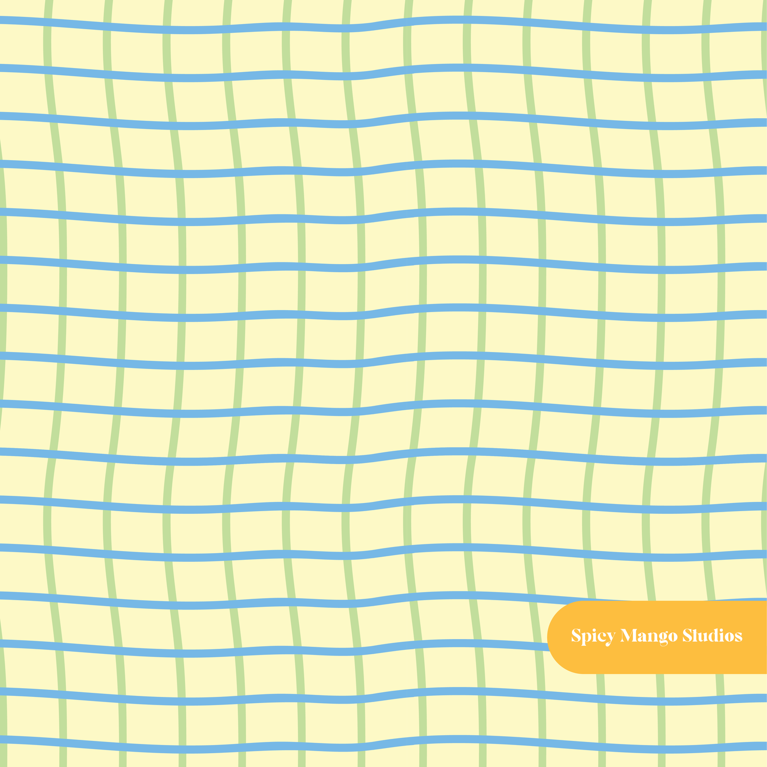 Yellow and Lime Plaid Seamless Pattern