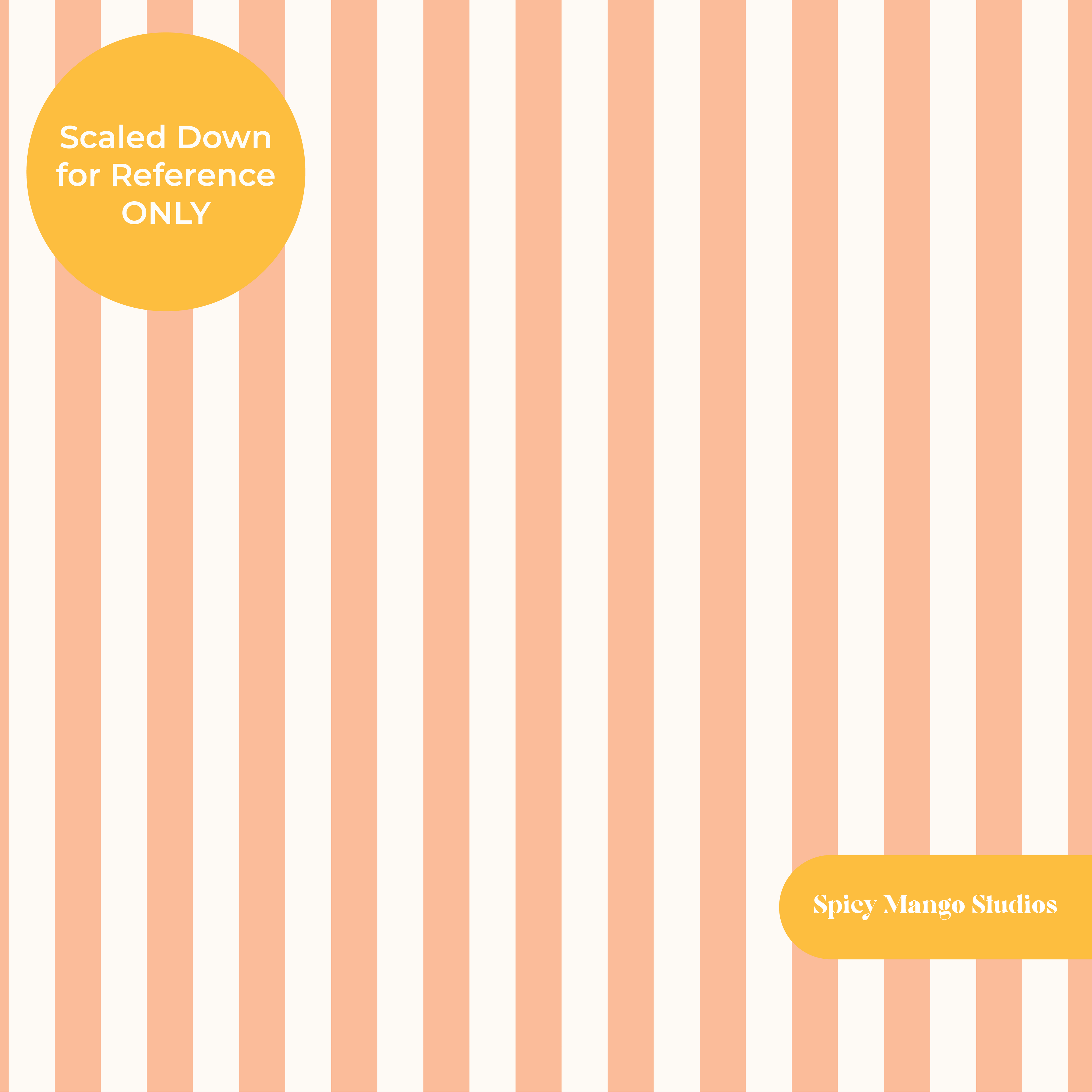 Orange Sorbet Stripe Seamless Pattern – Digital Download
