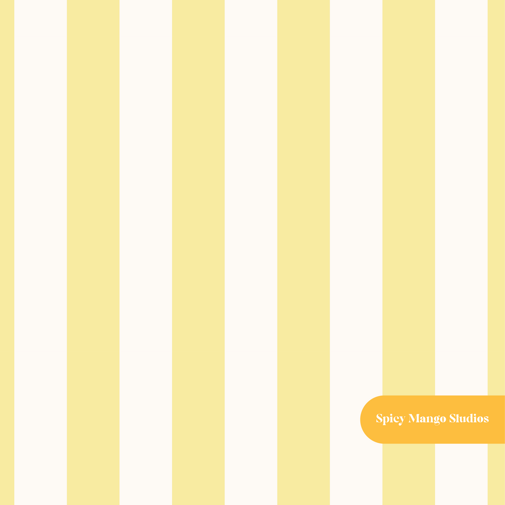 Pastel Yellow Stripe Seamless Pattern – Digital Download