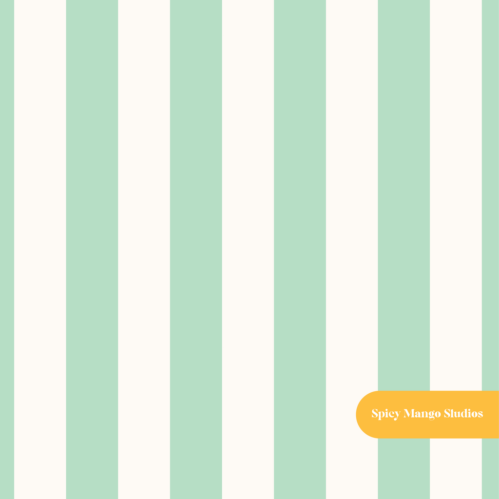 Seafoam Stripe Seamless Pattern – Digital Download