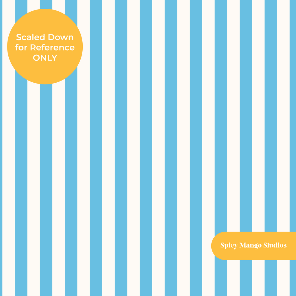 Summer Blue Stripe Seamless Pattern – Digital Download