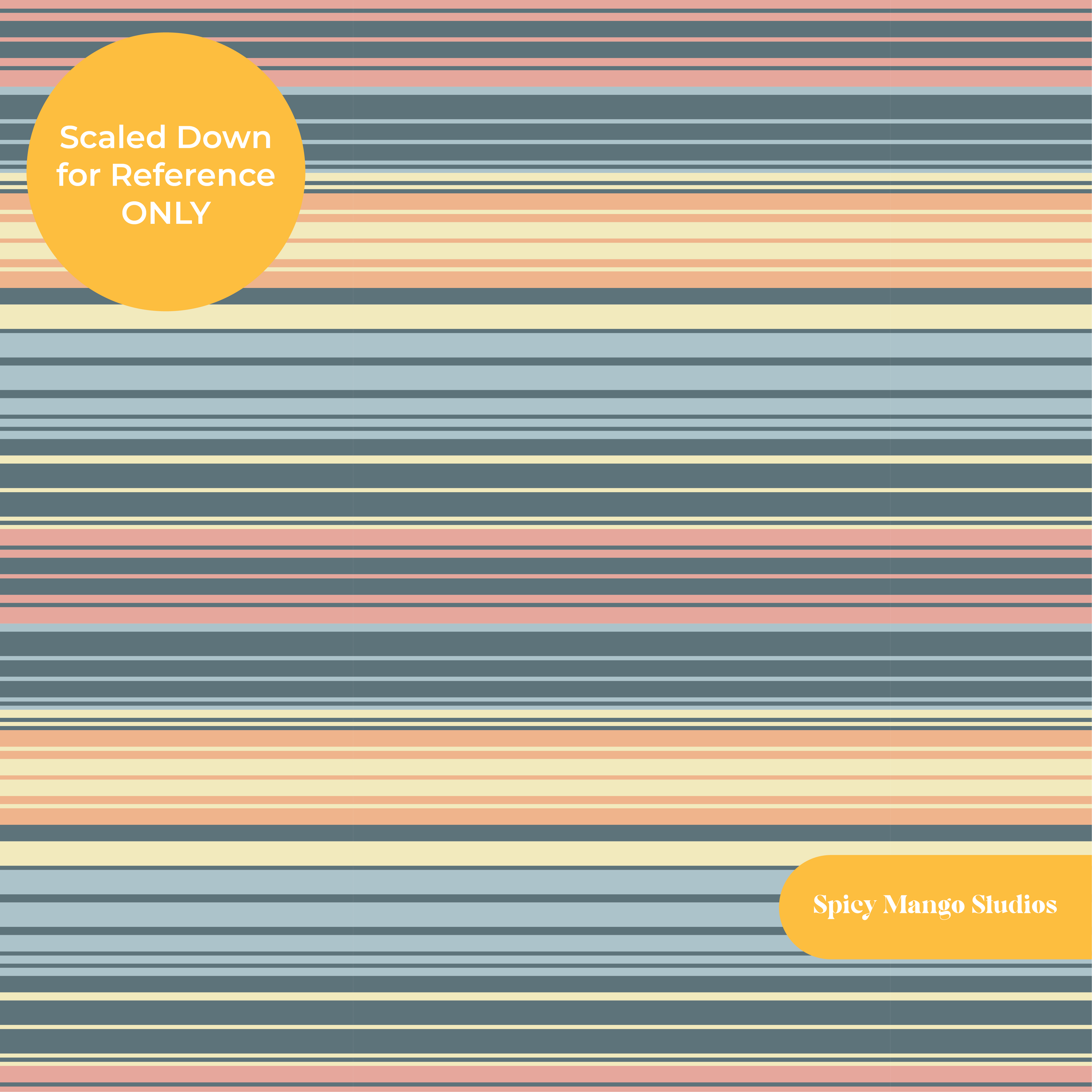 Blue Dudley Retro Stripe Seamless Pattern