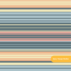 Blue Dudley Retro Stripe Seamless Pattern