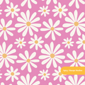 Dark Pink Daisy Dreams Seamless Pattern