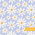 Periwinkle Daisy Dreams Seamless Pattern