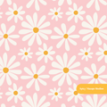 Pink Daisy Dreams Seamless Pattern