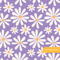 Purple Daisy Dreams Seamless Pattern