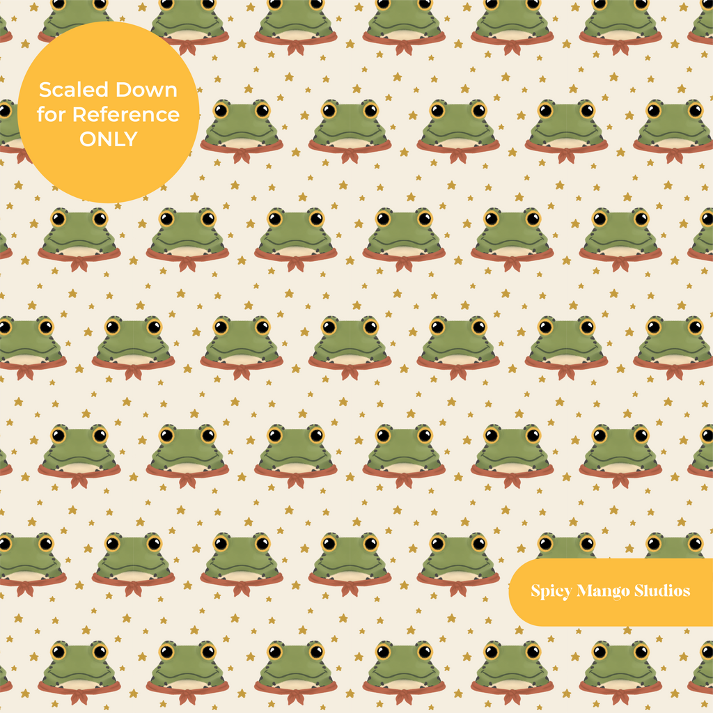 Off White Froggy Seamless Pattern