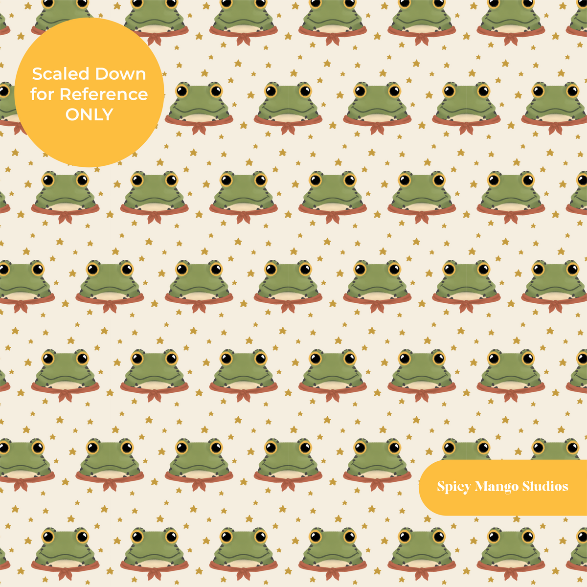Off White Froggy Seamless Pattern