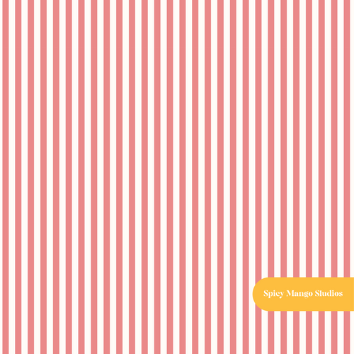 Carnival Red Fall Stripe Seamless Pattern