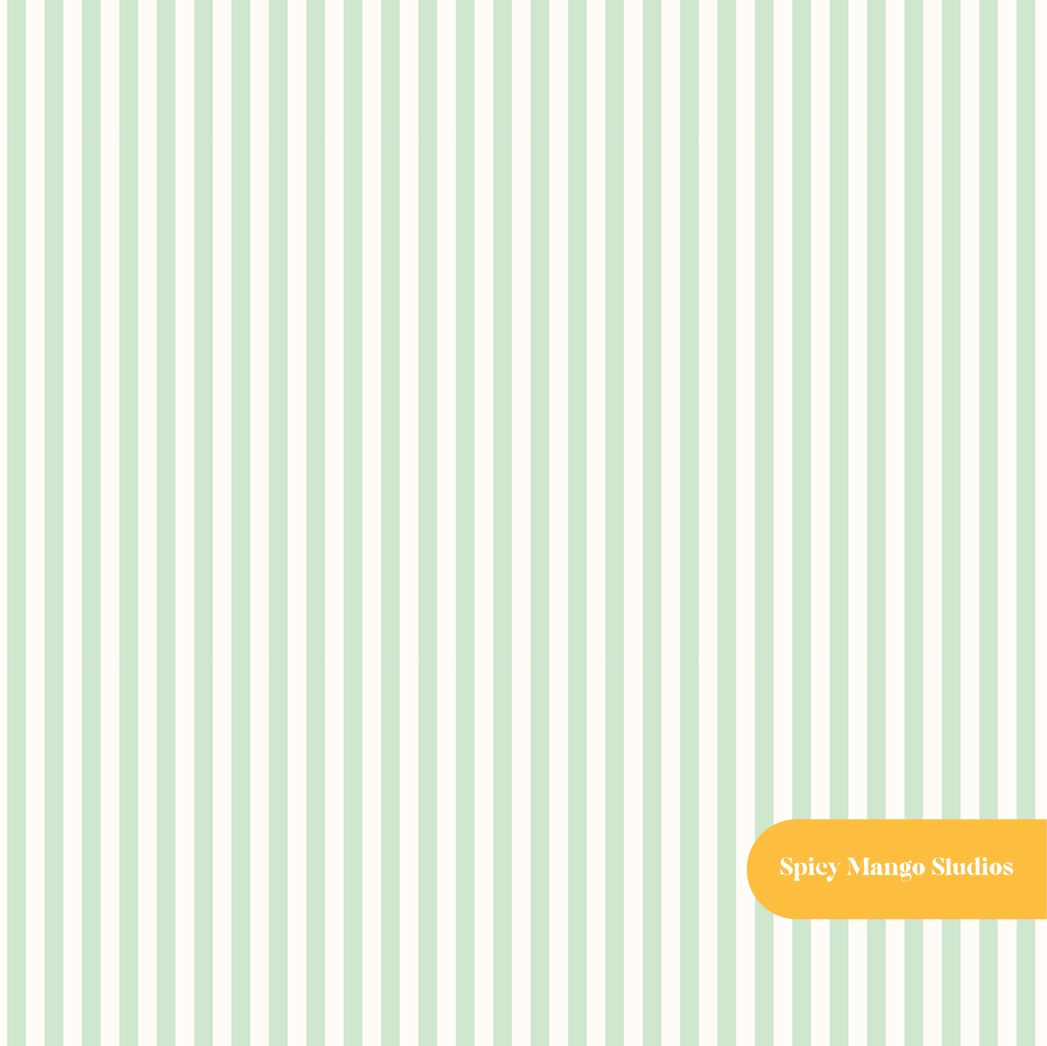 Glacier Green Fall Stripe Seamless Pattern