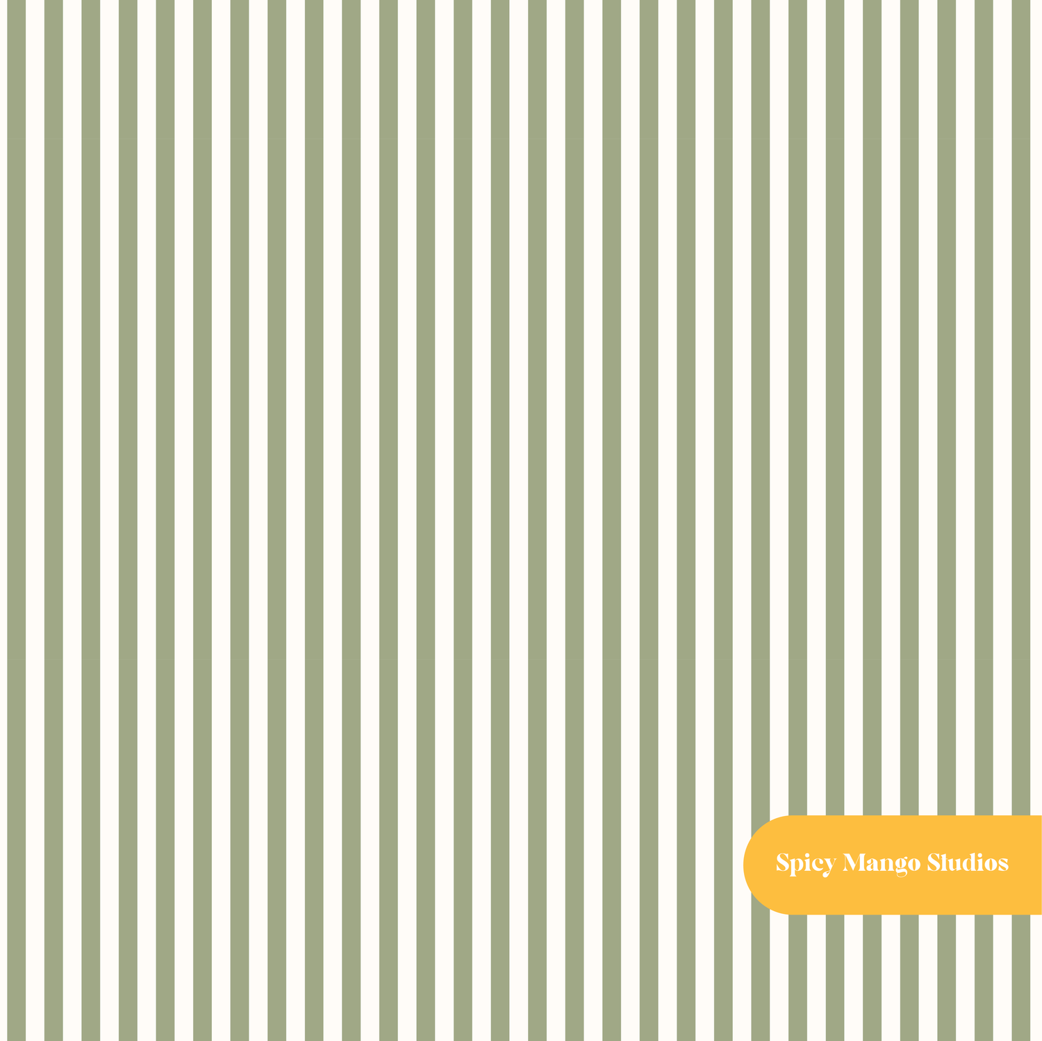 Olive Fall Stripe Seamless Pattern