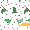Green Flag Seamless Pattern – Patriotic Celebration Digital Download