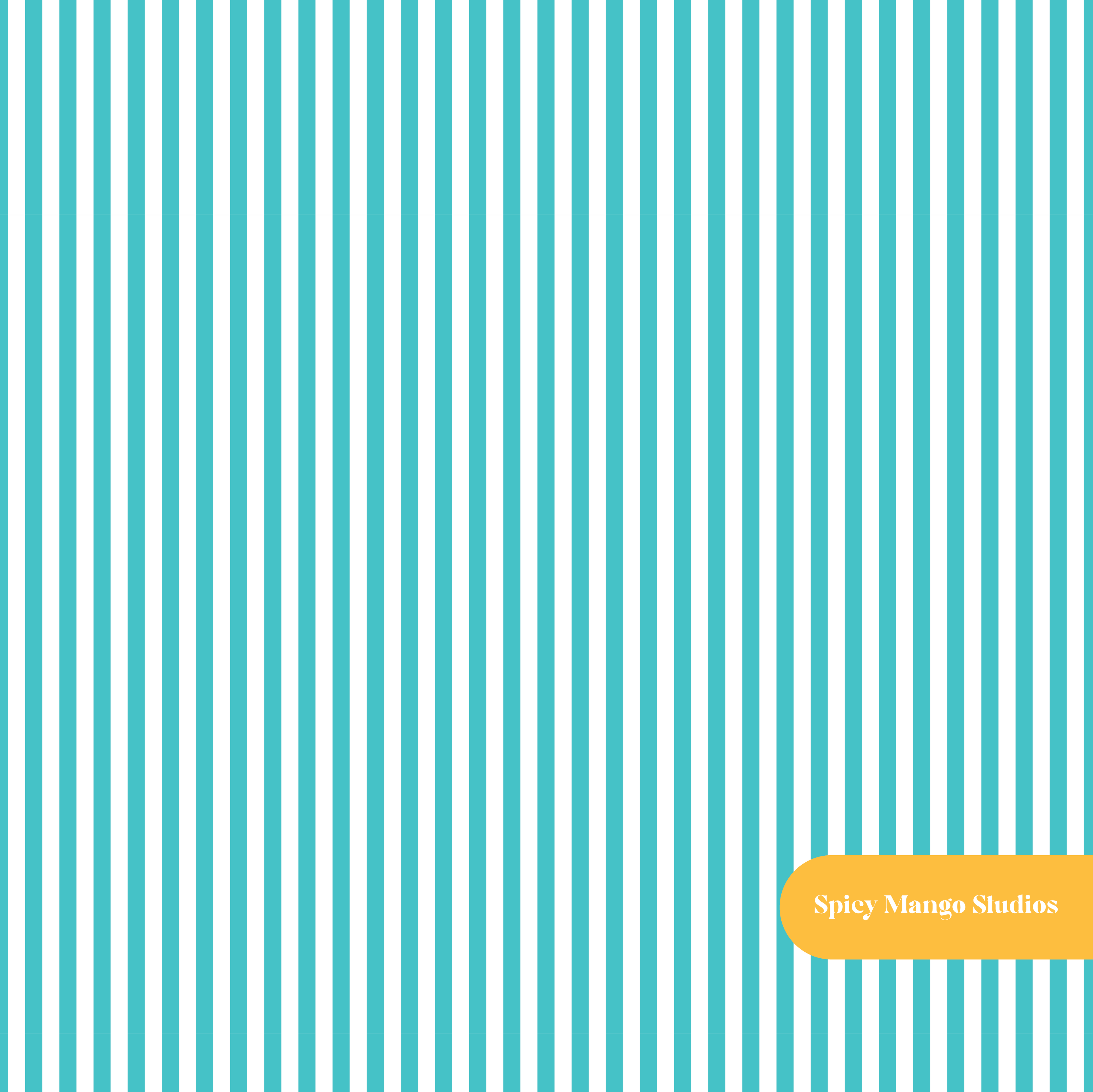 Dark Aqua Pinstripe Seamless Pattern – Digital Download