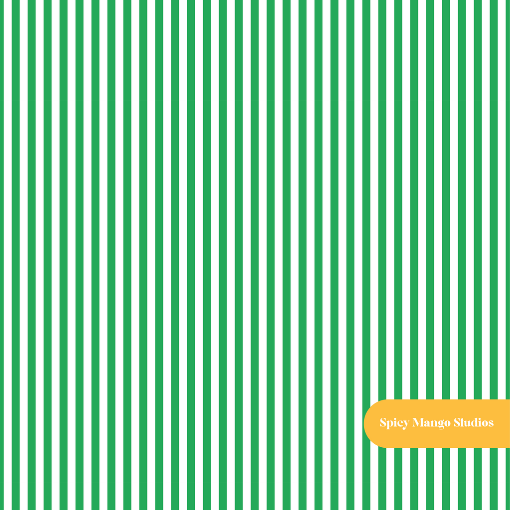 Kelly Green Pinstripe Seamless Pattern – Digital Download