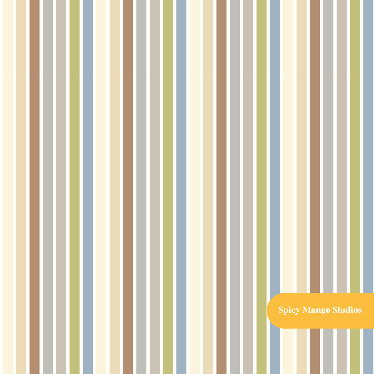 Neutral Rainbow Stripe Seamless Pattern