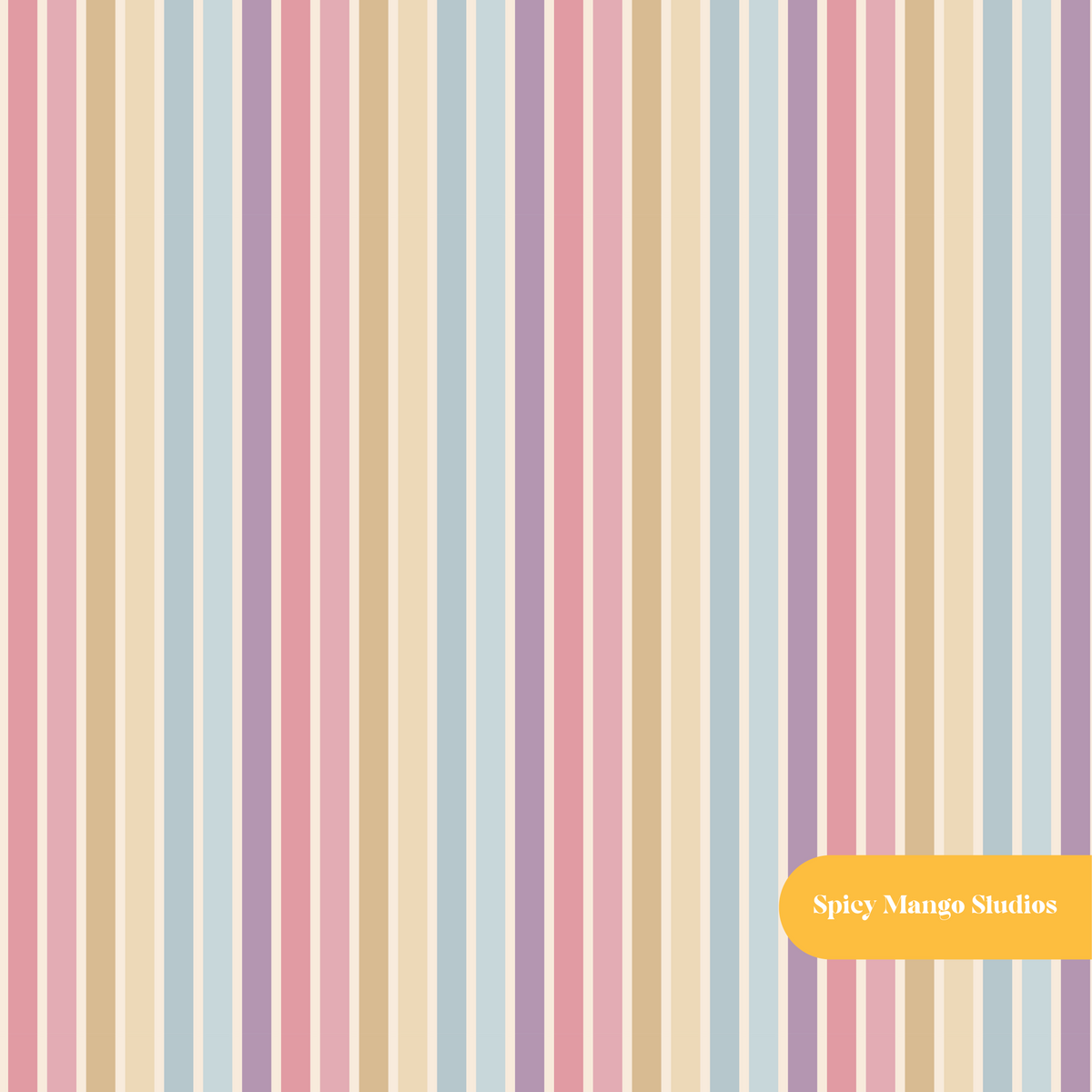 Pink Retro Stripe Seamless Pattern
