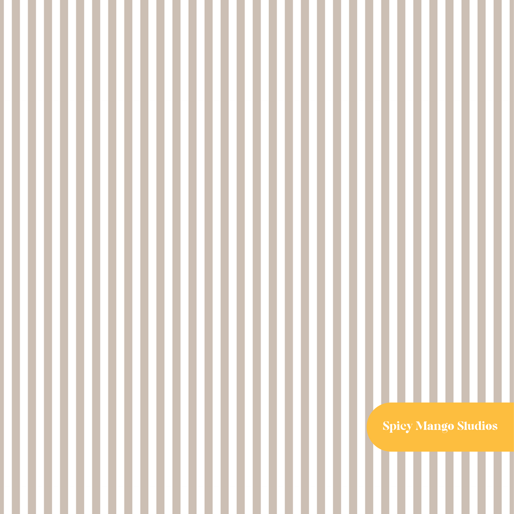 Taupe Pinstripe Seamless Pattern – Digital Download