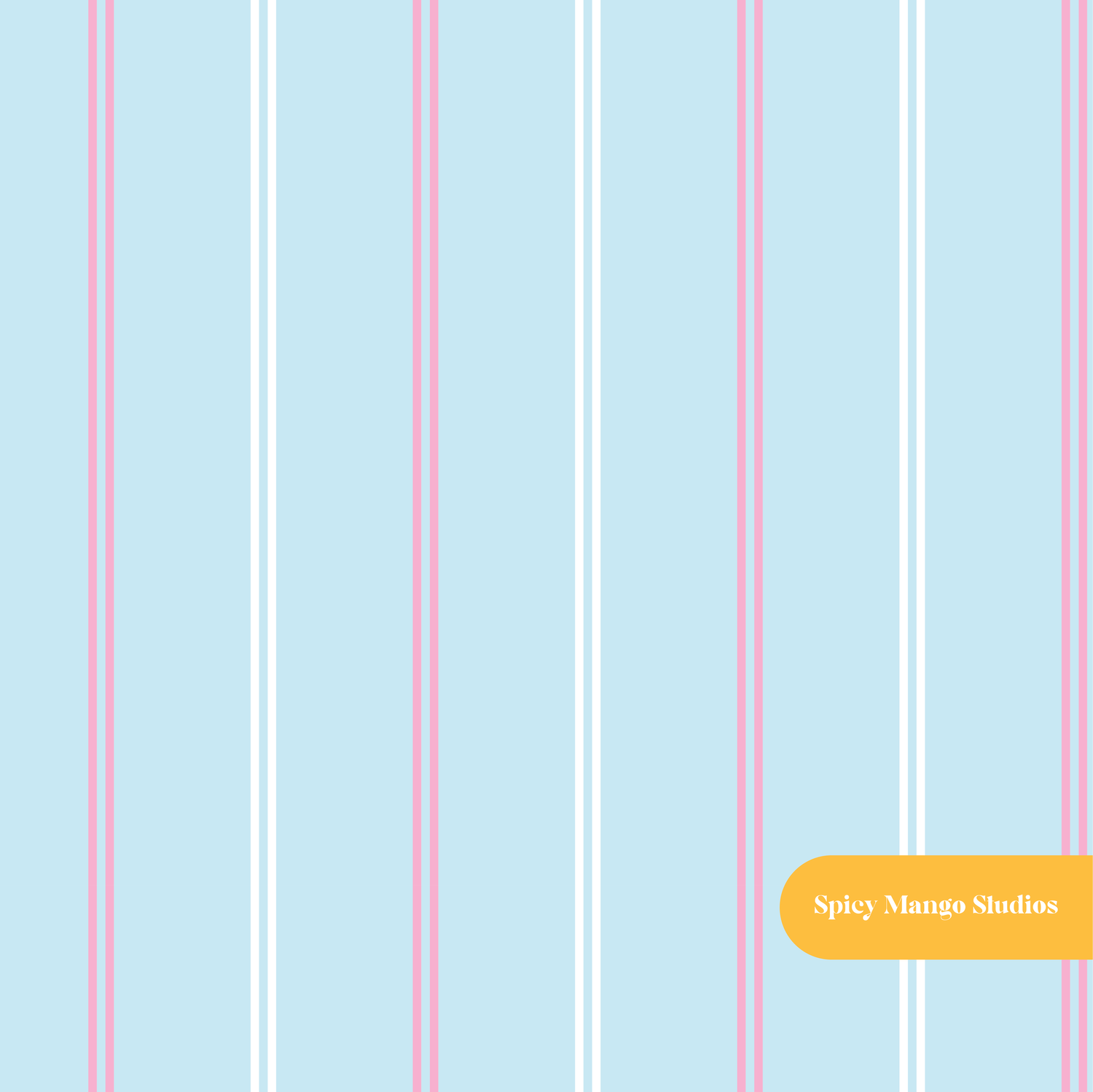 Pink and Blue Kelly Pinstripe Seamless Pattern