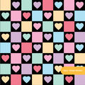 Black Love Checker Seamless Pattern